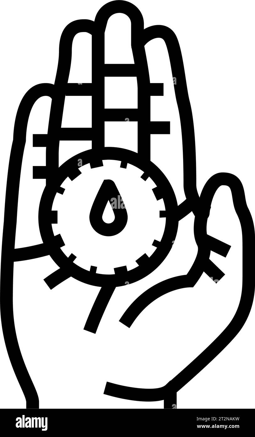 purpose compass motivation line icon vector illustration Stock Vector