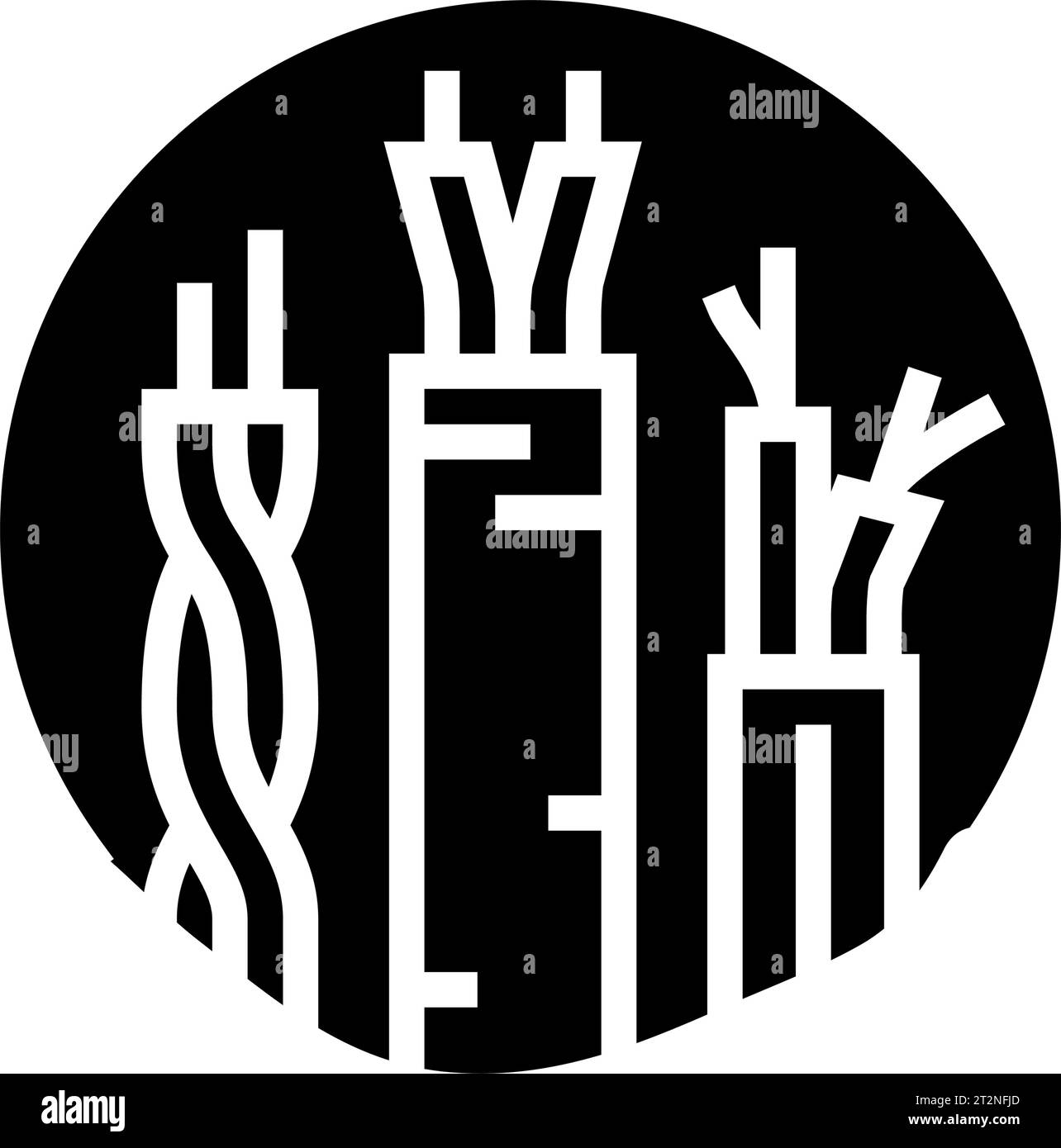cable wiring electronics glyph icon vector illustration Stock Vector ...