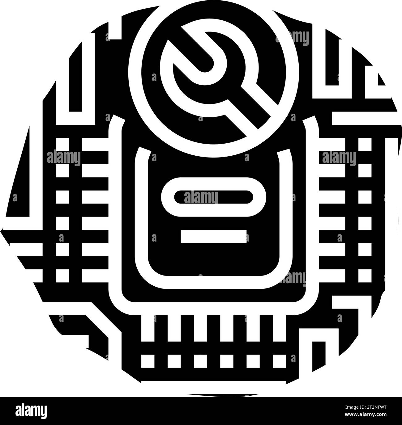 Circuit Board Repair Electronics Glyph Icon Vector Illustration Stock 