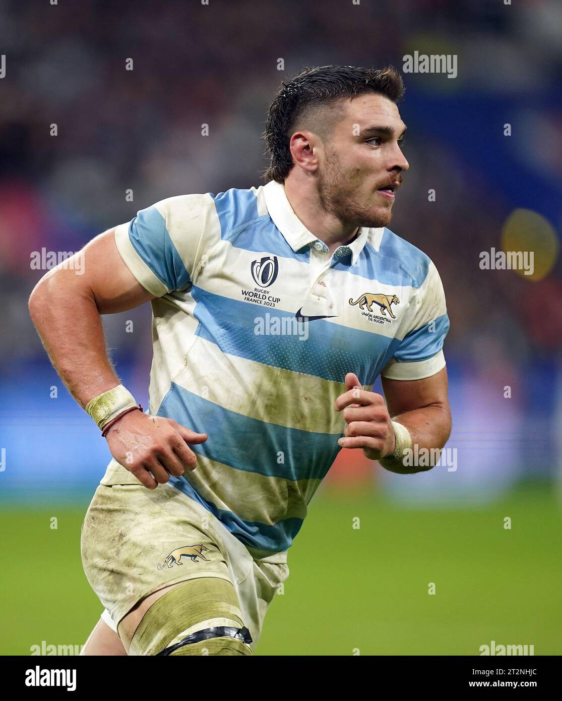 Argentina's Mateo Carreras during the Rugby World Cup 2023 semi final