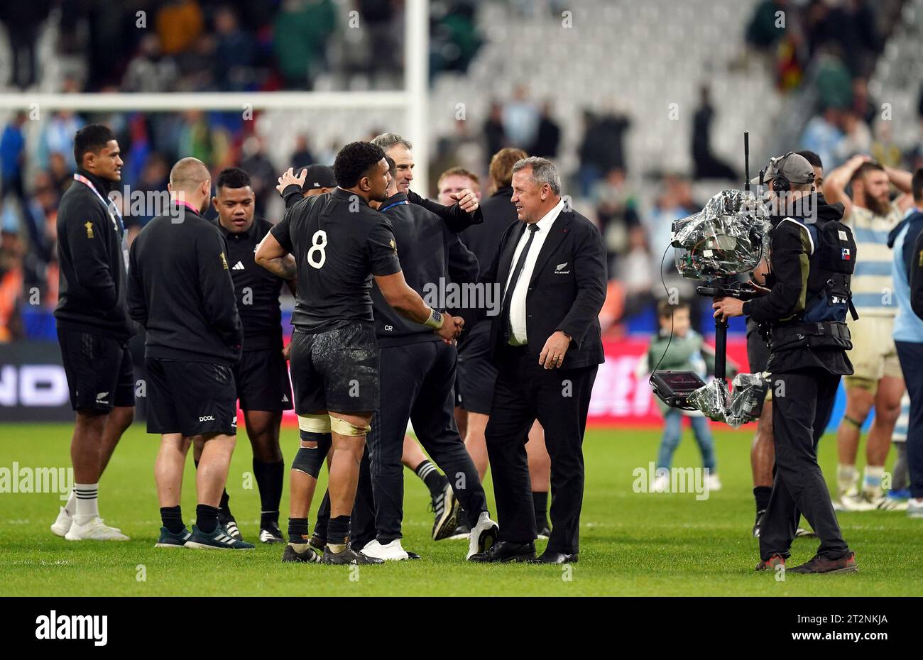 New Zealand Head Coach Ian Foster And Ardie Savea After The Rugby World ...