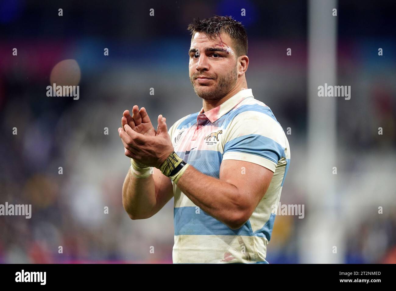 Argentina's Facundo Isa after the Rugby World Cup 2023 semi final match