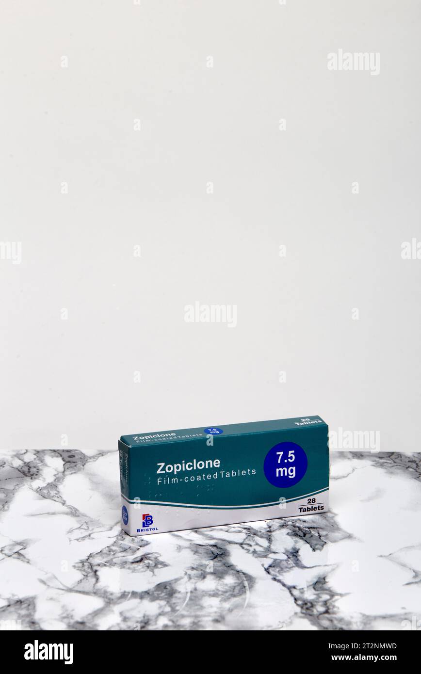 Zopiclone is a type of sleeping pill Stock Photo