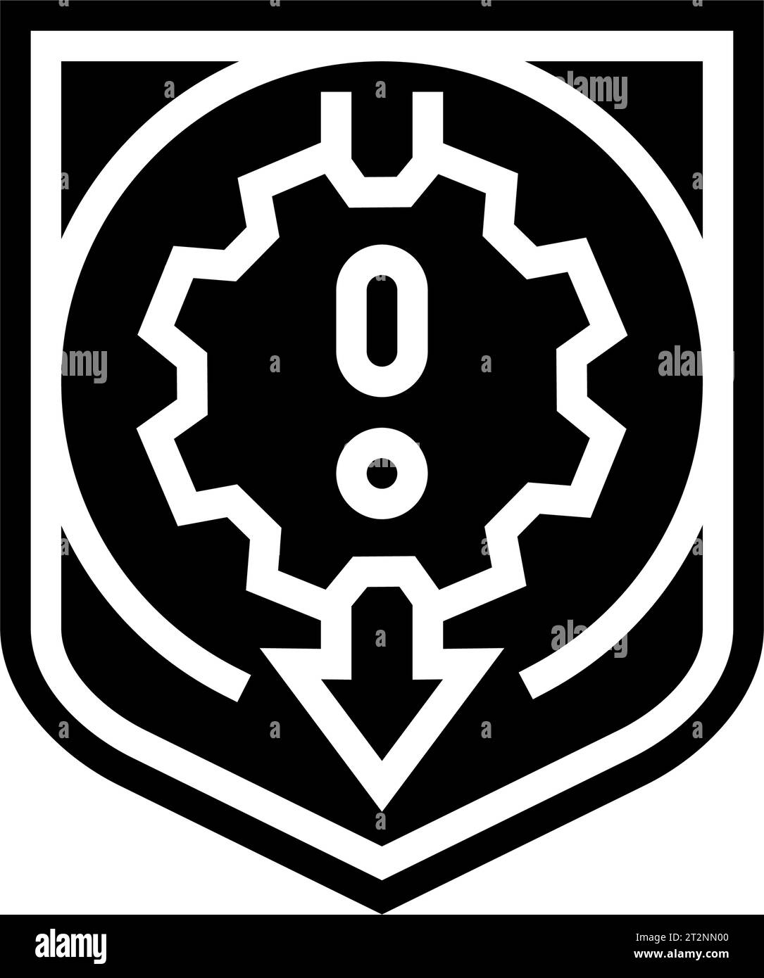 reduction risk glyph icon vector illustration Stock Vector Image & Art ...