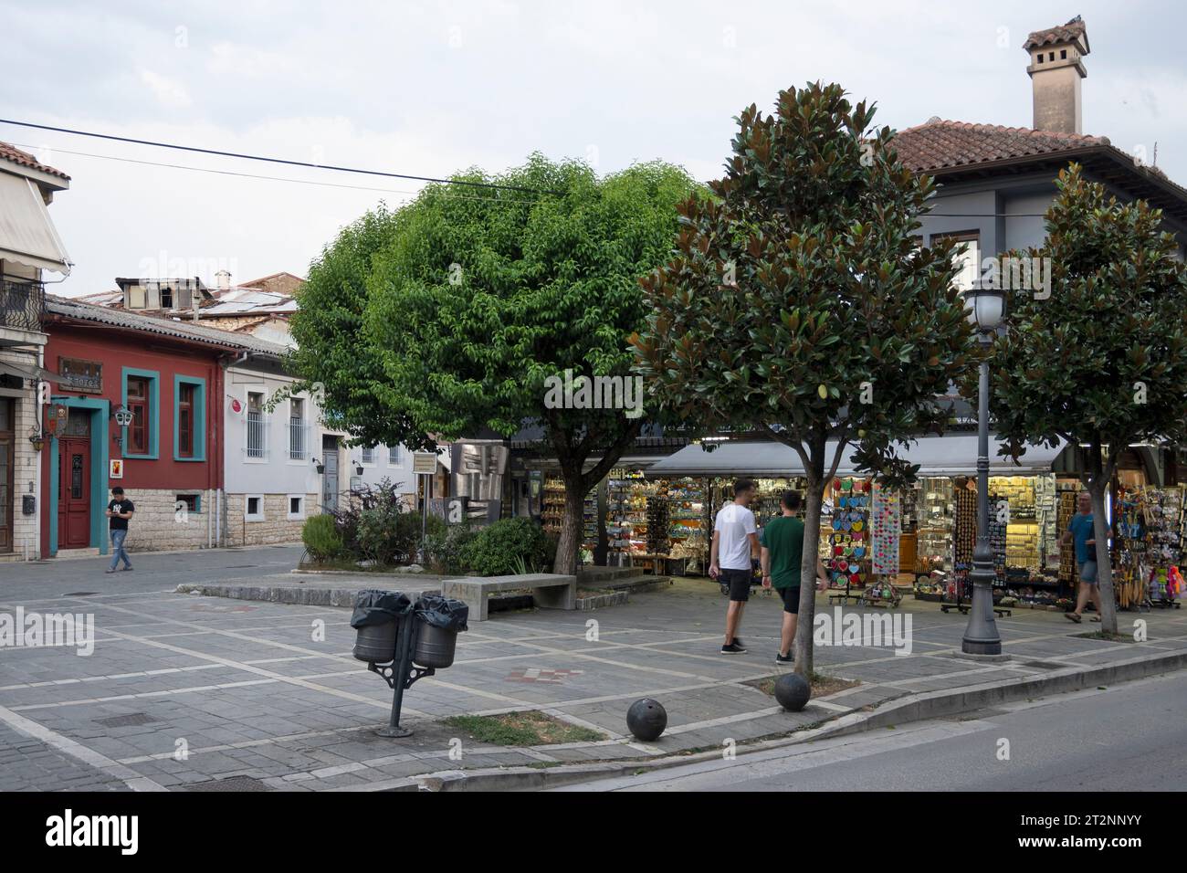 IOANNINA, GREECE - AUGUST 27, 2023: Panorama of Old town of city of Ioannina, Epirus, Greece Stock Photo