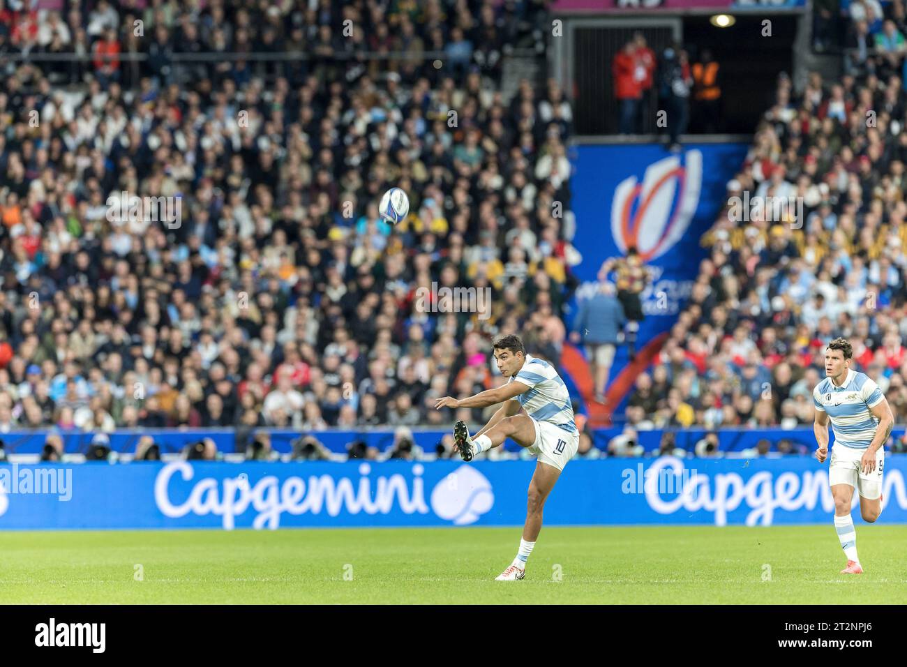 (C) Denis TRASFI / MAXPPP - au Stade de France le 20-10-2023 - Demie finale de la Coupe du monde de rugby homme - Argentine - Nouvelle-Zélande - // Me Stock Photo