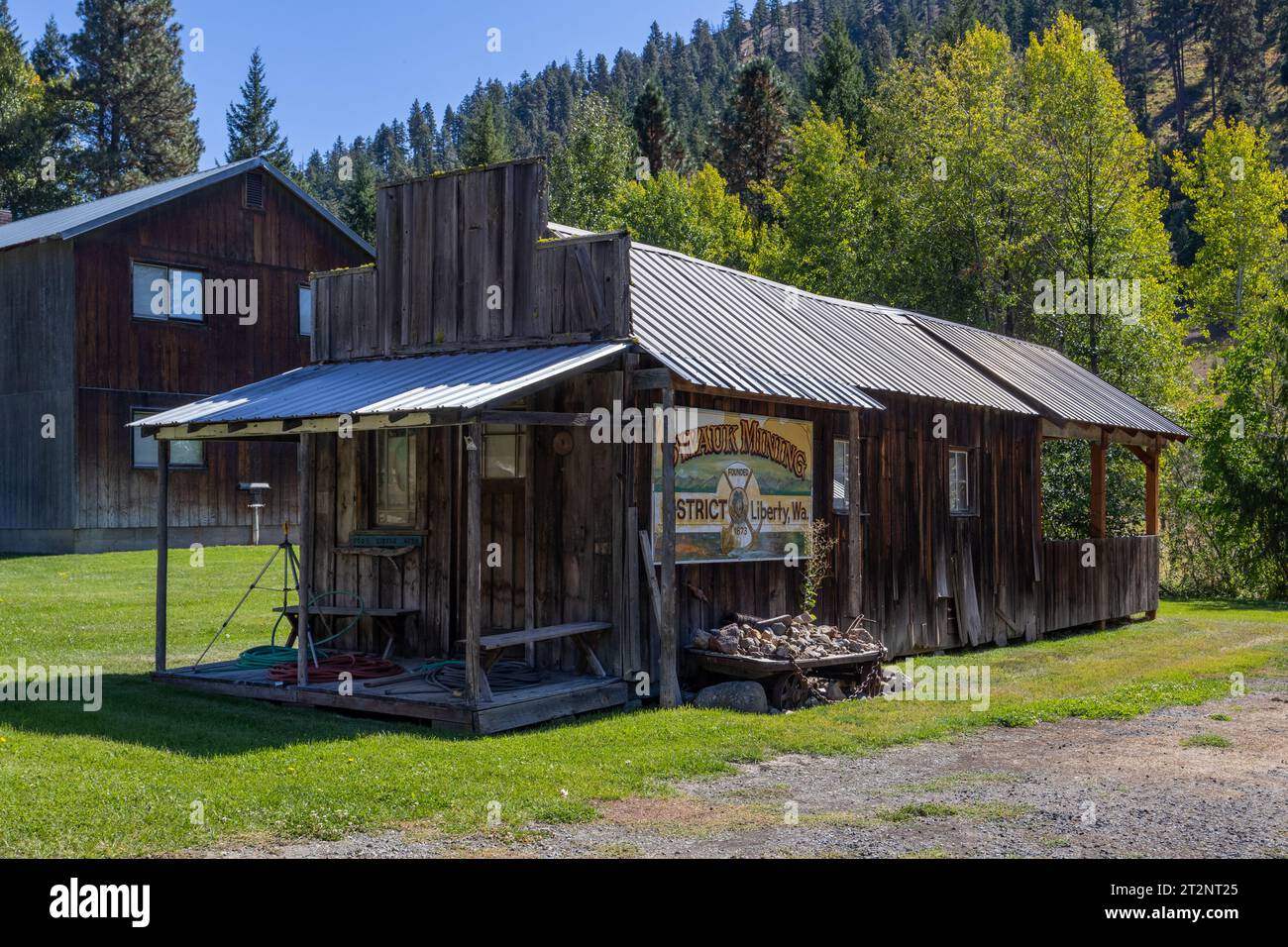 Liberty WA Sept 13 2023 A gold mining ghost town in Okanogan