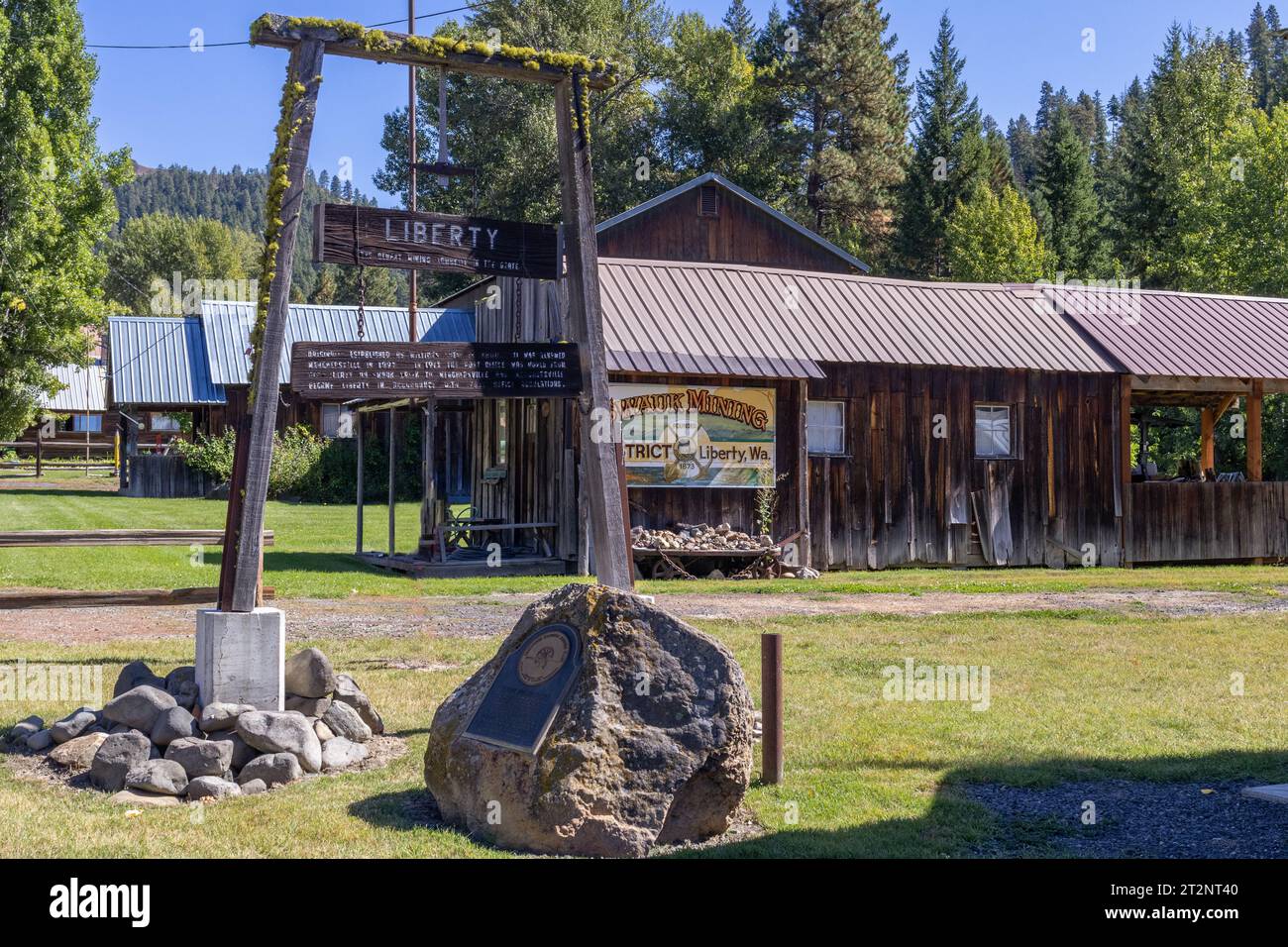 Liberty WA Sept 13 2023 A gold mining ghost town in Okanogan