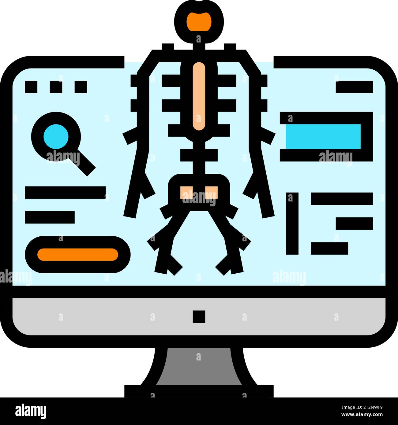 nervous system study neurologist color icon vector illustration Stock ...