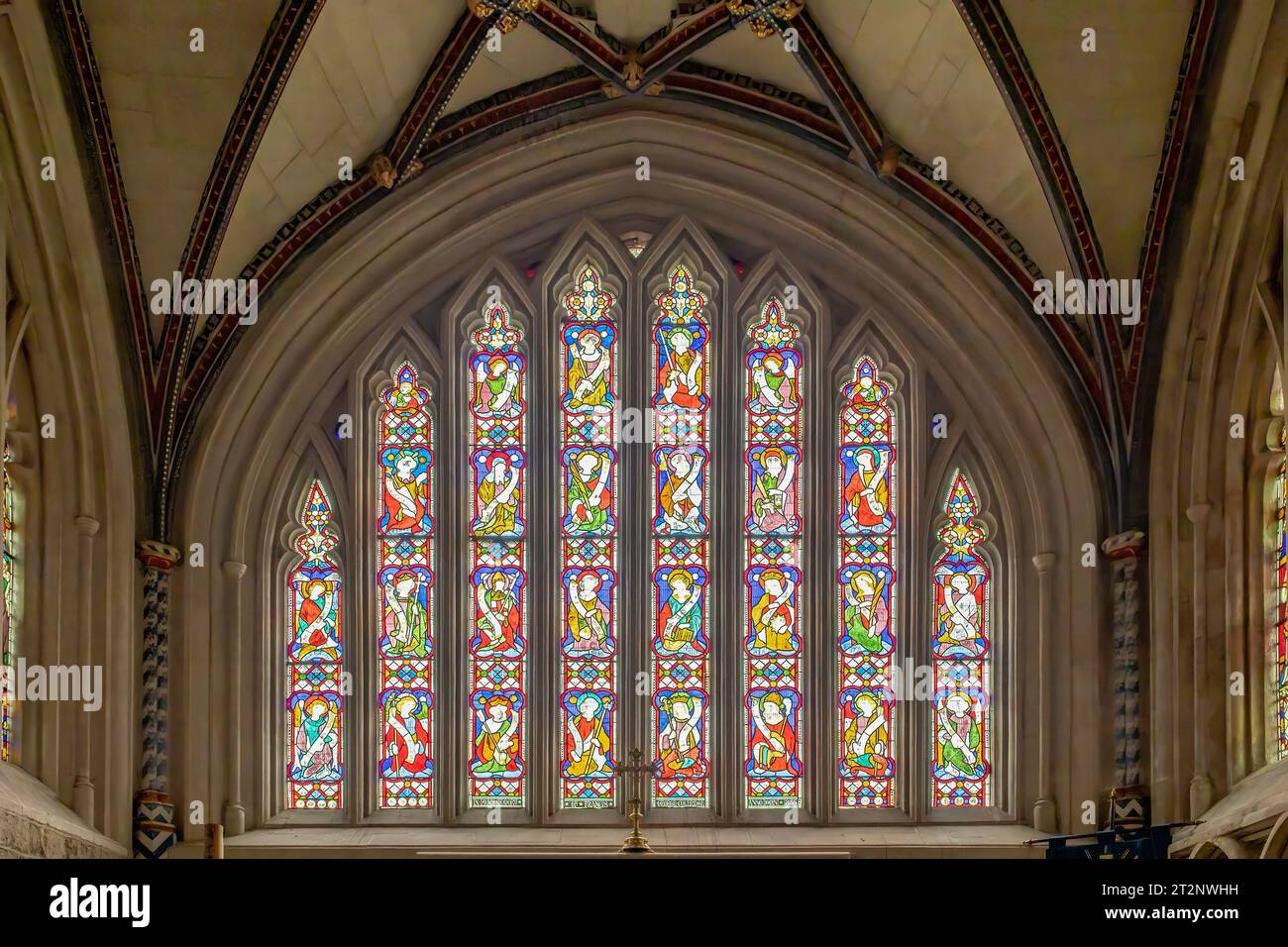 Stained Glass Windows in St Mary's Church, Ottery St Mary, Devon