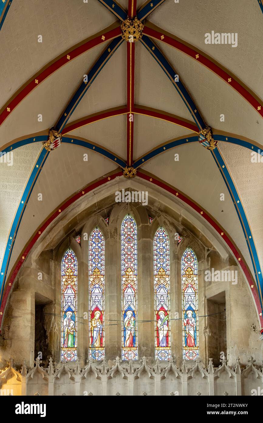 Stained Glass Windows in St Mary's Church, Ottery St Mary, Devon