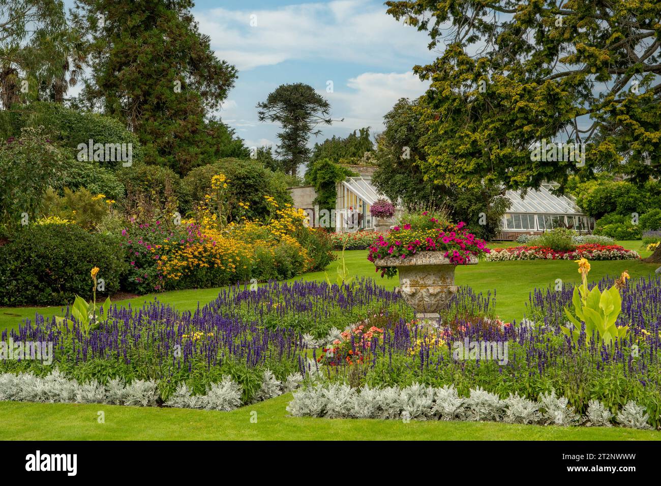 Gardens at Bicton Park Botanical Gardens, Budleigh Salterton, Devon