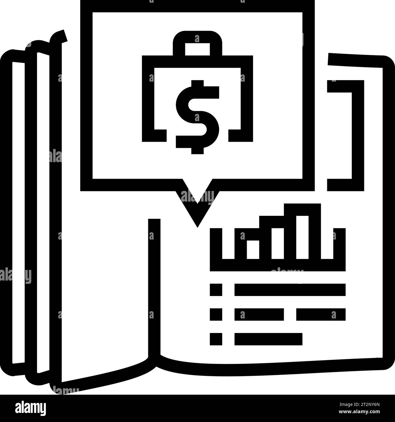 ledger book line icon vector illustration Stock Vector Image & Art - Alamy