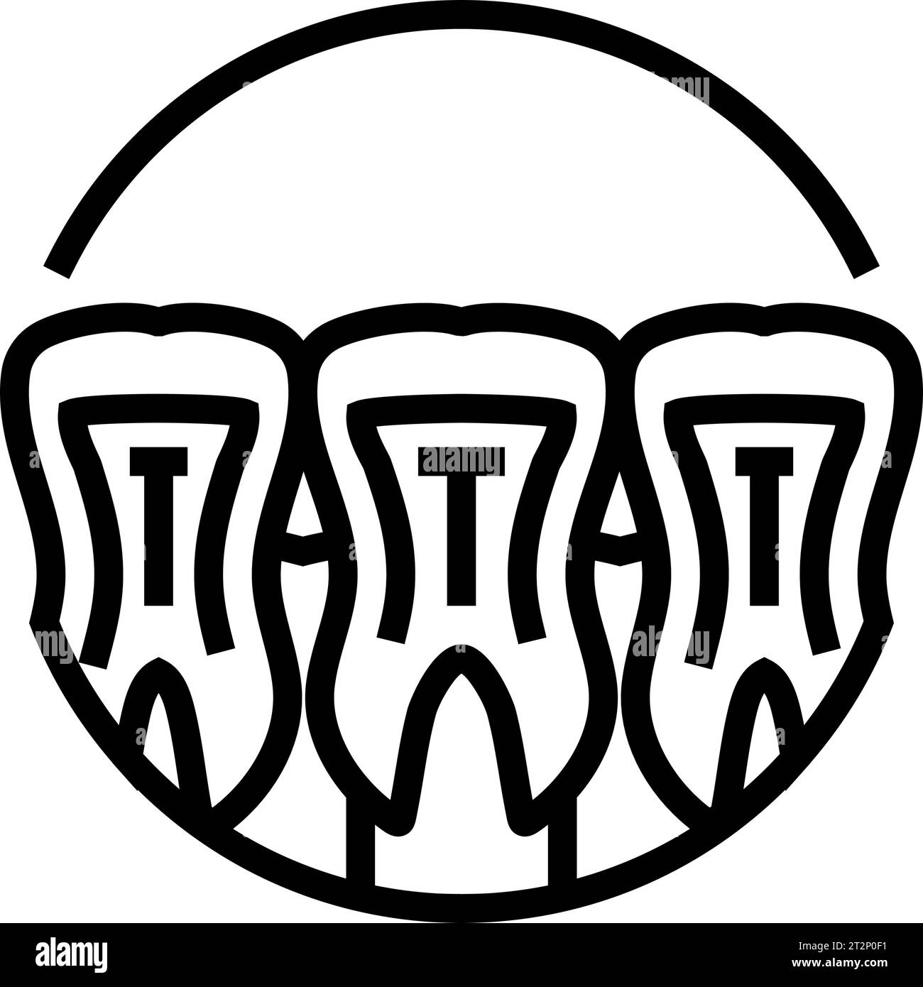 x ray dental procedure line icon vector illustration Stock Vector Image