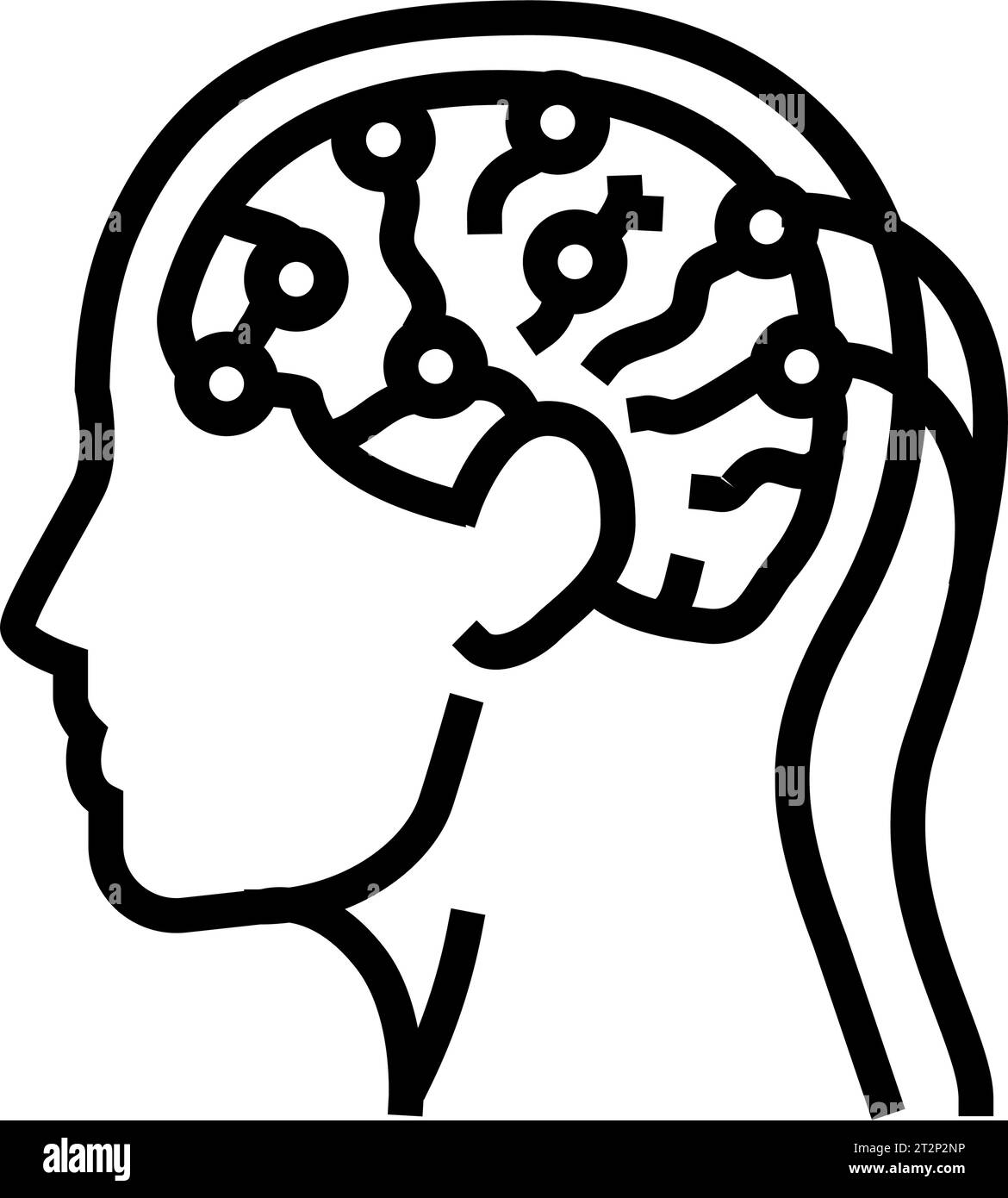 seizure diagnosis neurologist line icon vector illustration Stock 
