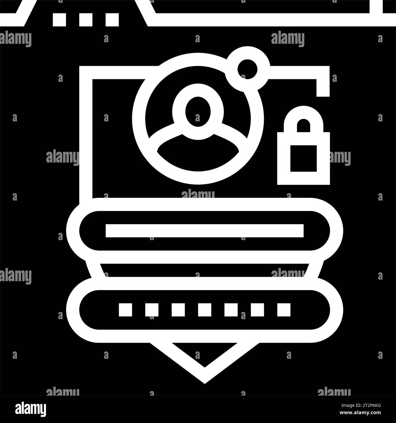 online privacy cyberbullying glyph icon vector illustration Stock ...