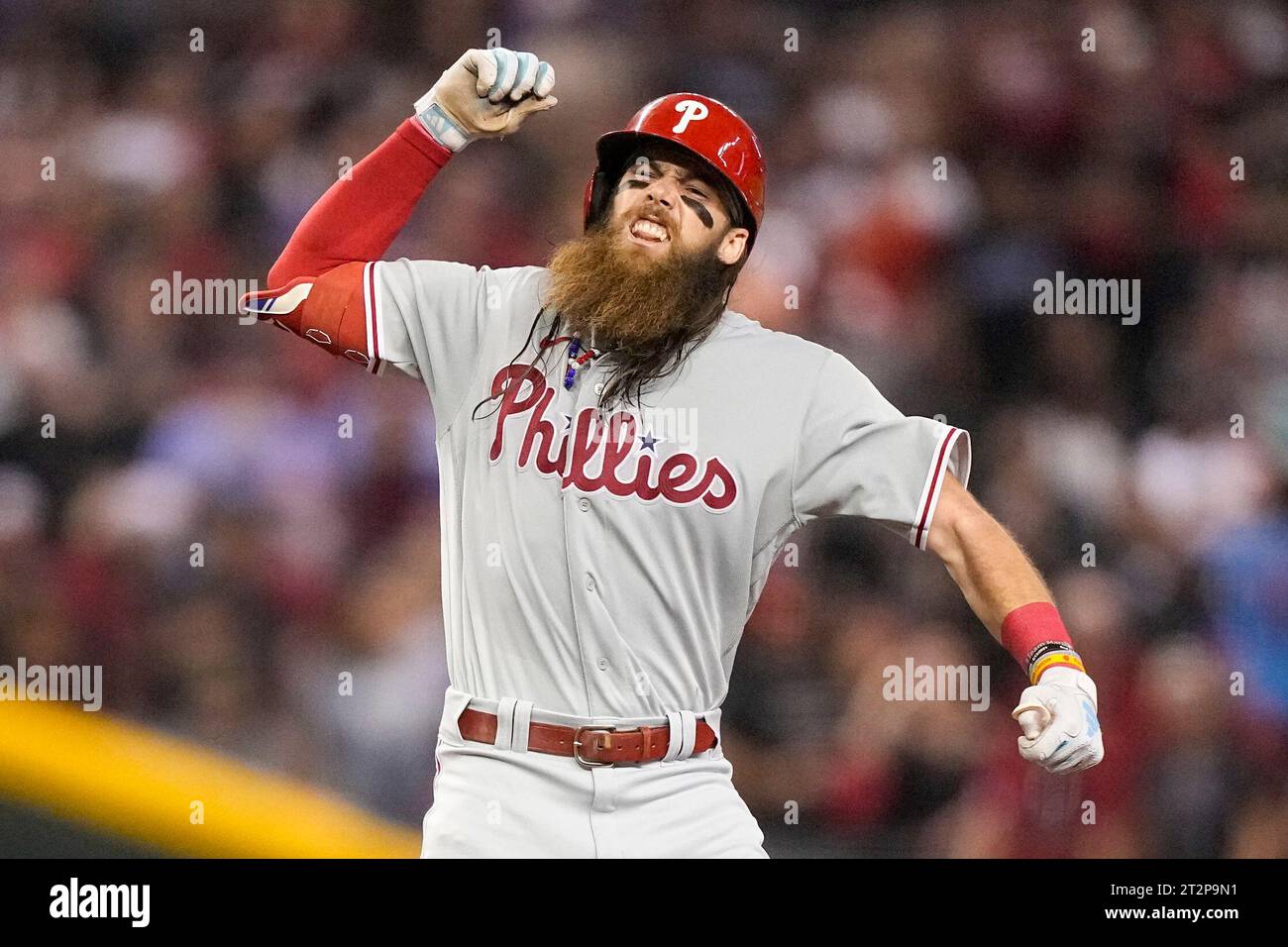 Amazing Brandon Marsh's Rbi Double Image Photography Amazing Brandon Marsh's Rbi Double Image Photography