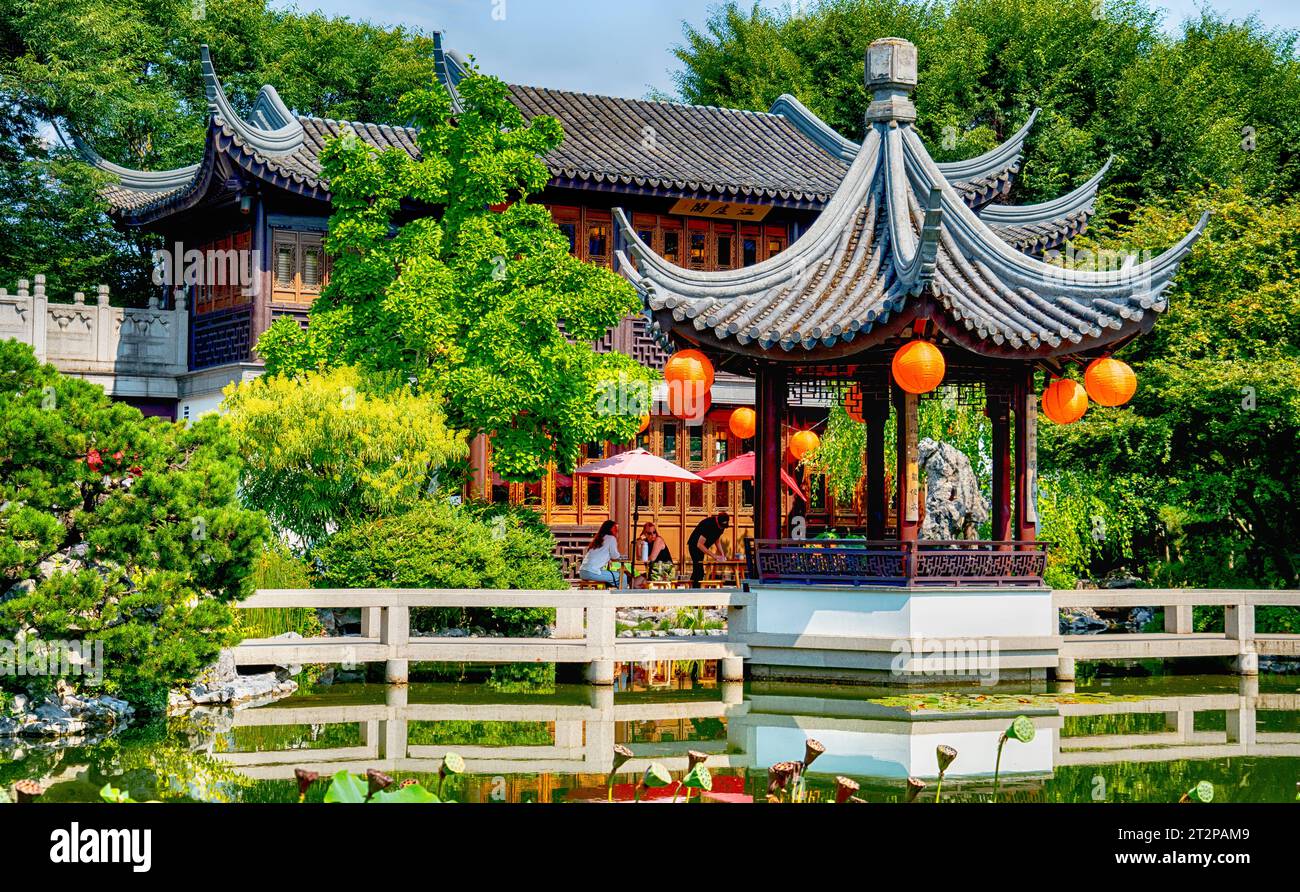 Lan Su Chinese Garden Stock Photo