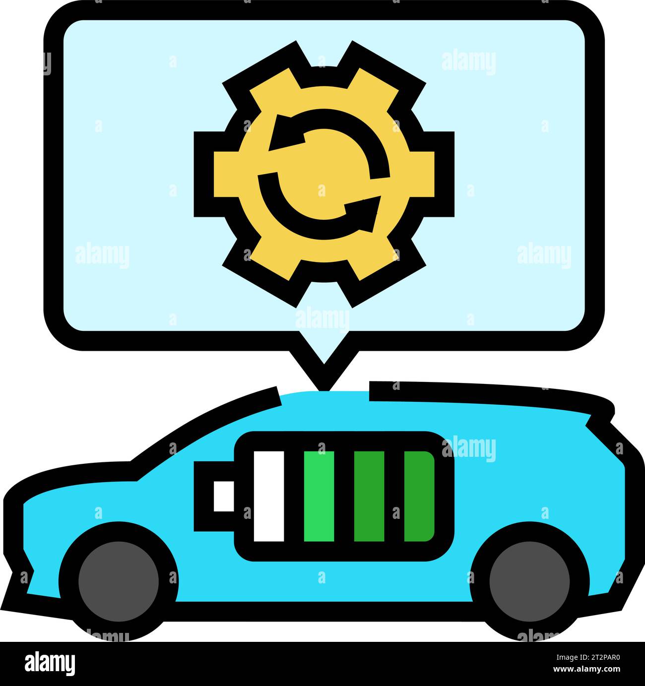 energy transfer electric color icon vector illustration Stock Vector