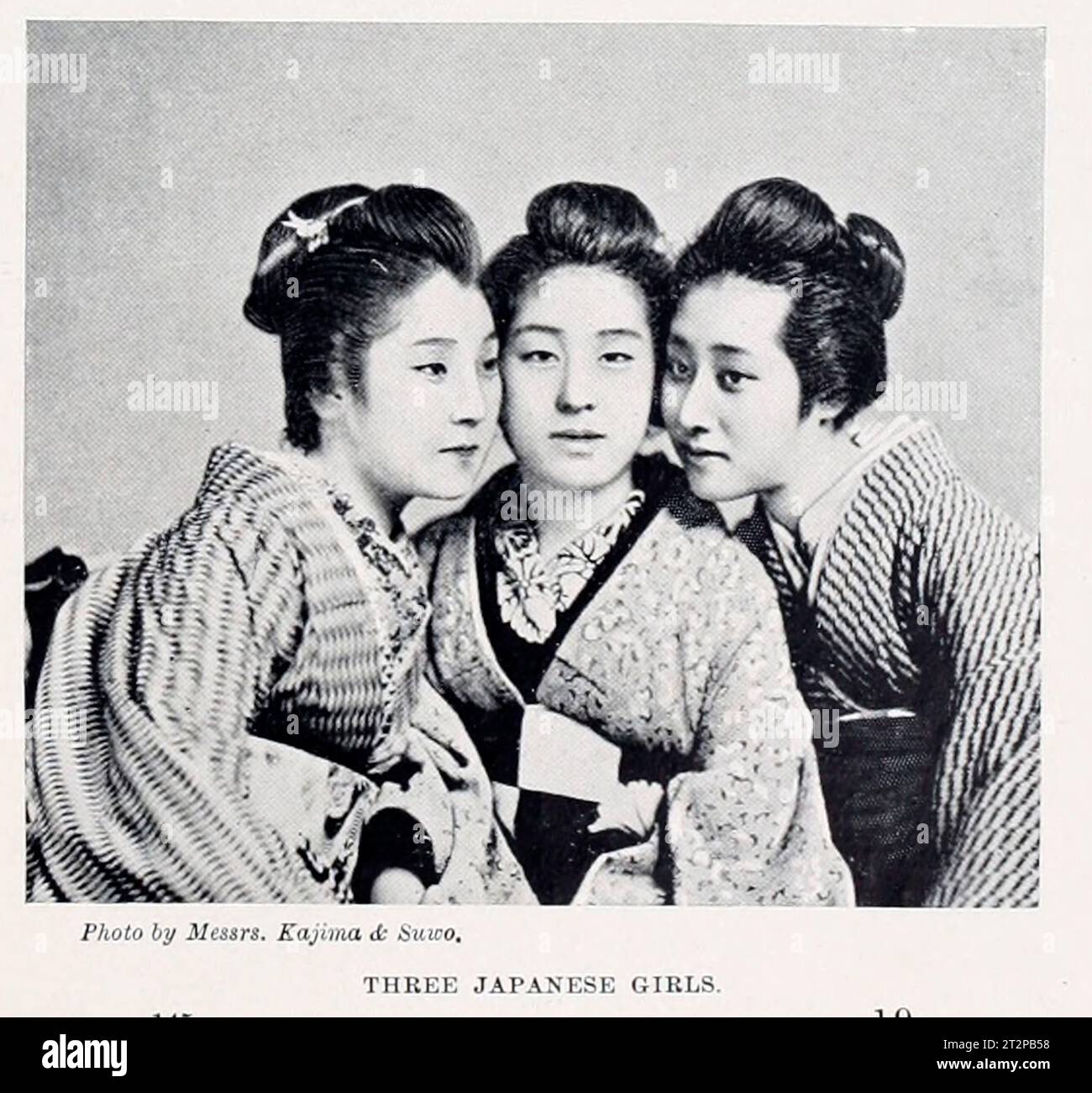 Three Japanese girls Stock Photo