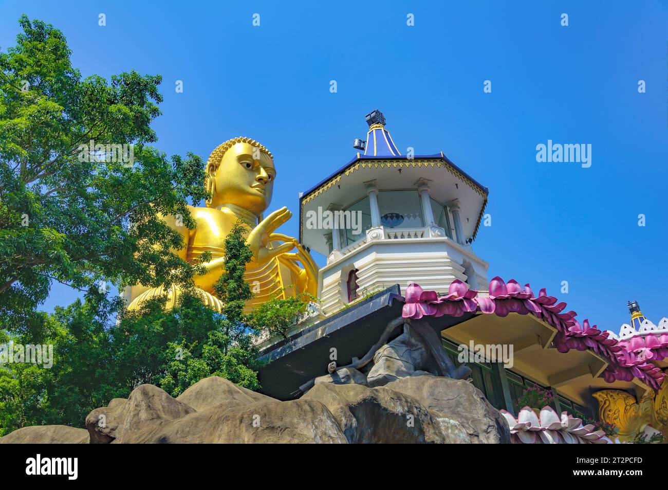 The famous temple of Dambulla Sri Lanka (Ceylon) Stock Photo