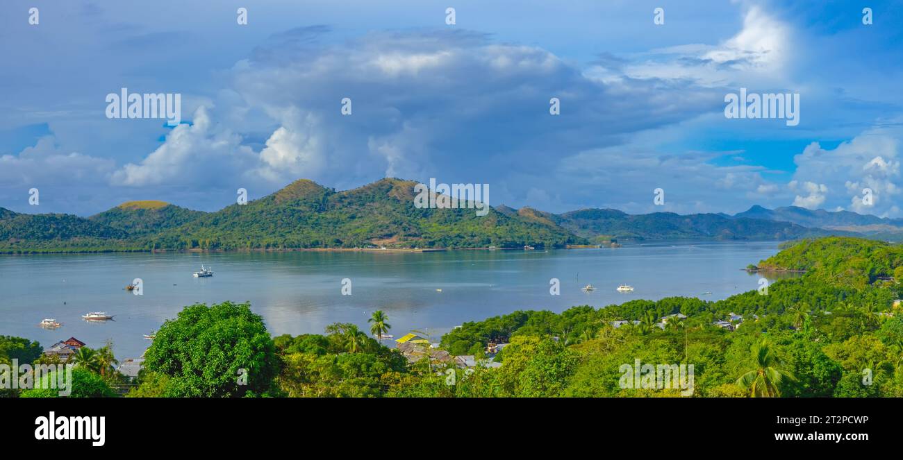 Panorama of Coron Island (Philippines) Stock Photo