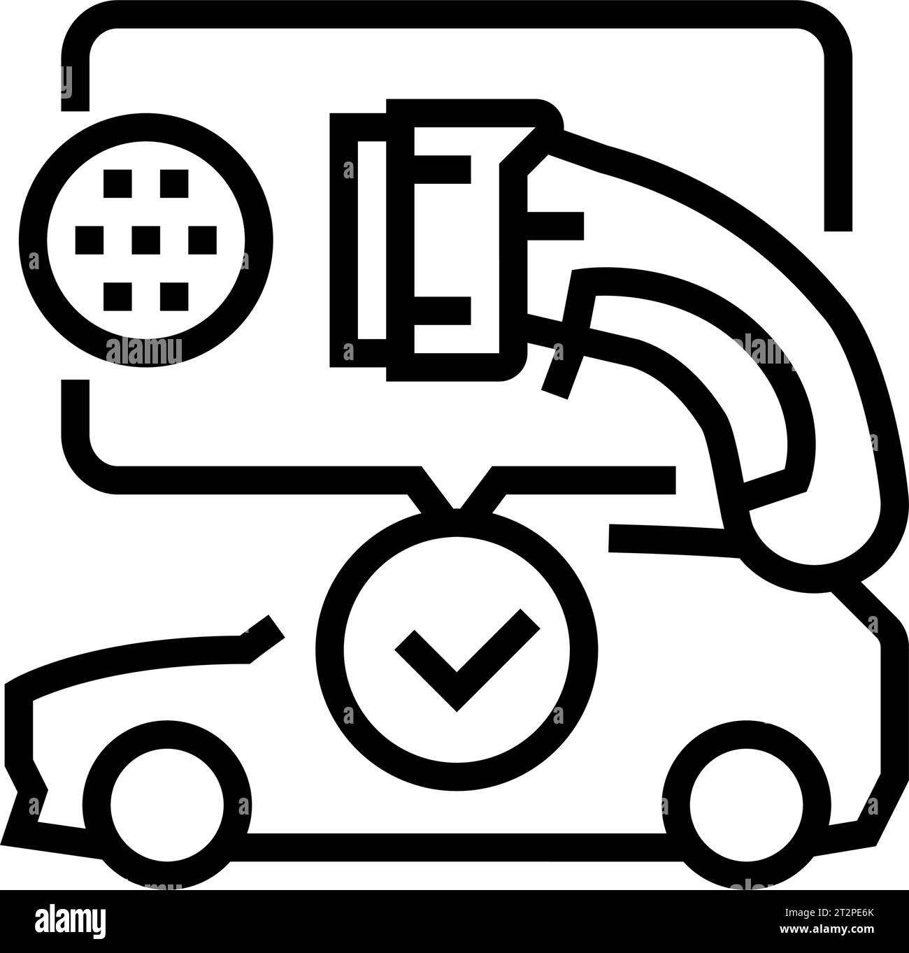 plug compatibility electric line icon vector illustration Stock Vector ...