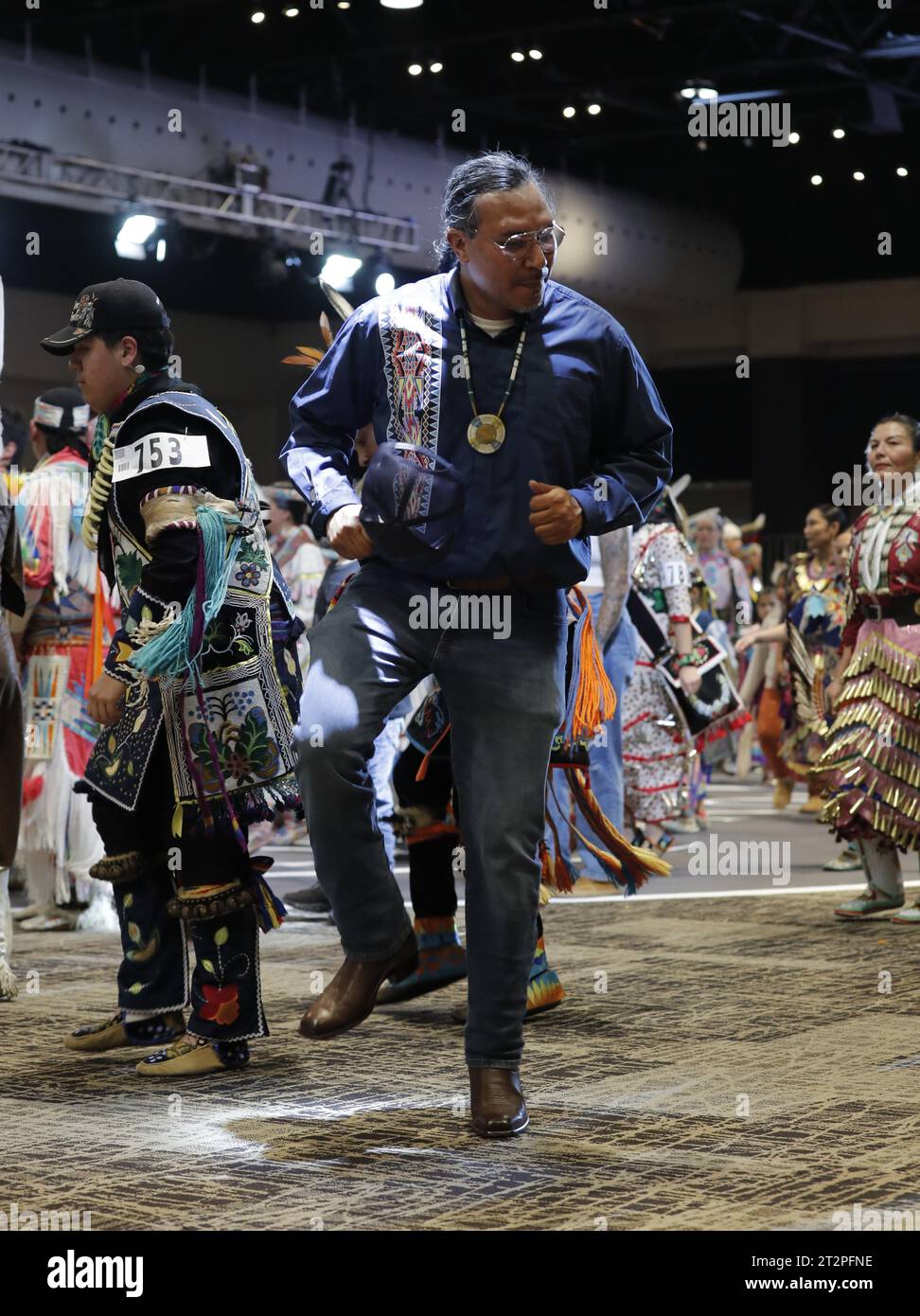 Milwaukee. 20th Oct, 2023. The 2023 Hunting Moon Pow Wow Grand Entry