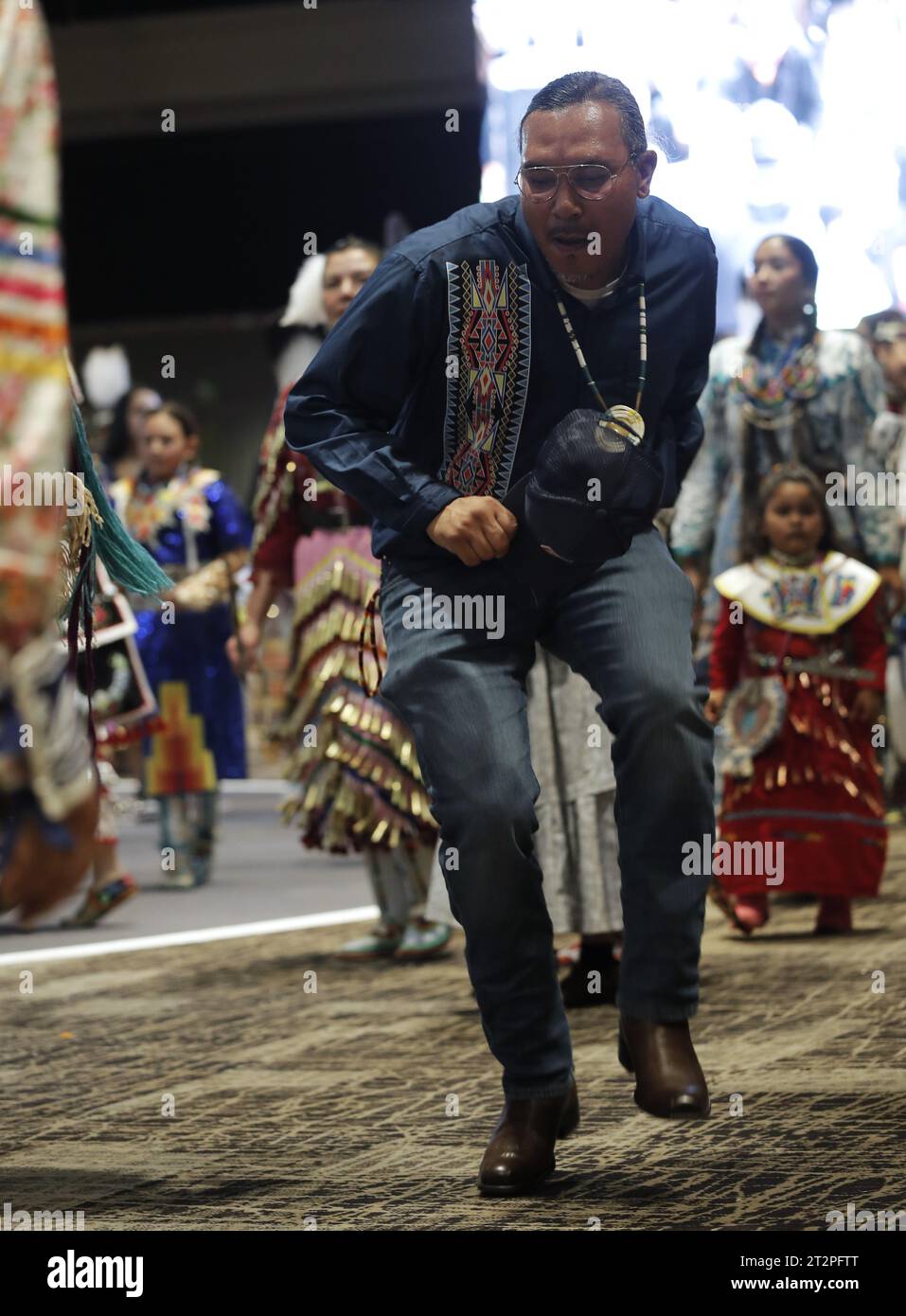 Milwaukee 20th oct 2023 the 2023 hunting moon pow wow grand entry
