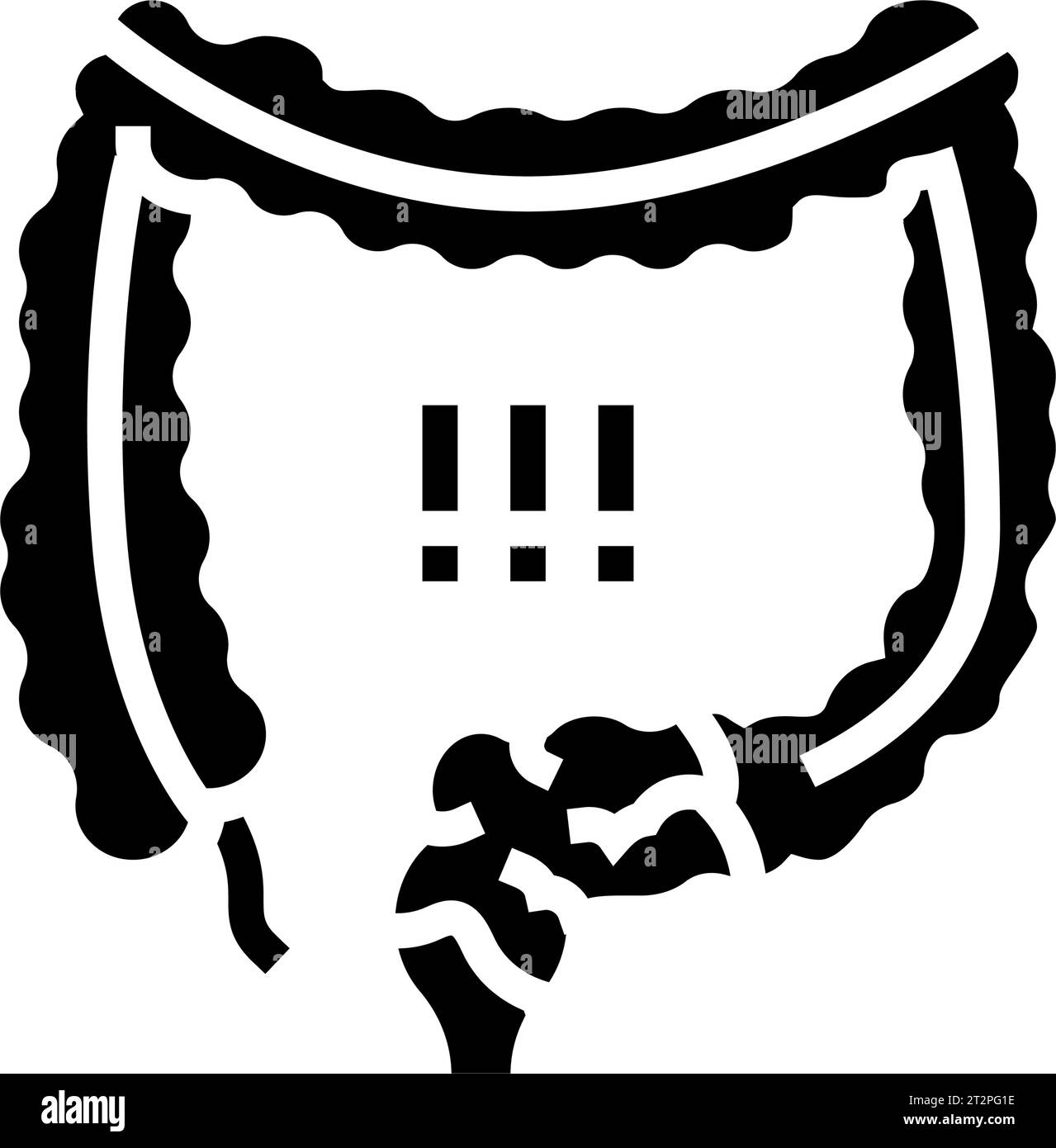 loss of bowel control disease symptom glyph icon vector illustration ...
