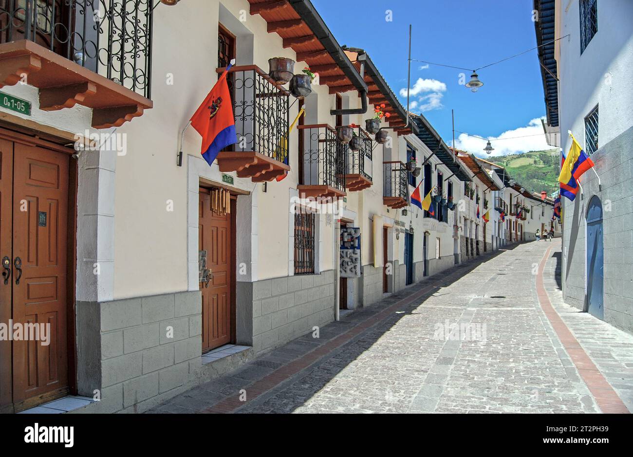Calle La Ronda. Quito, Ecuador. Stock Photo