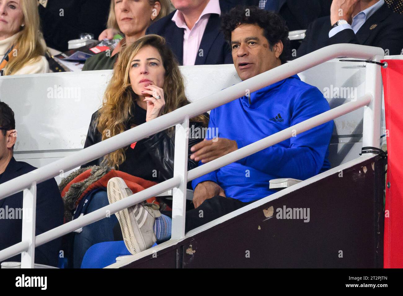 Saint Denis, France. 20th Oct, 2023. Rai and his wife Cristina ...