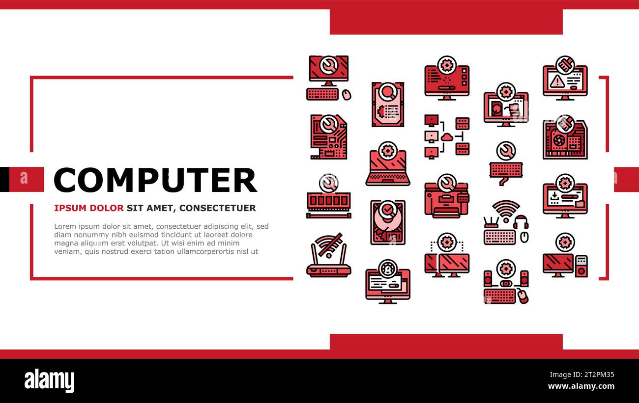 Pc repair shop Stock Vector Images - Alamy