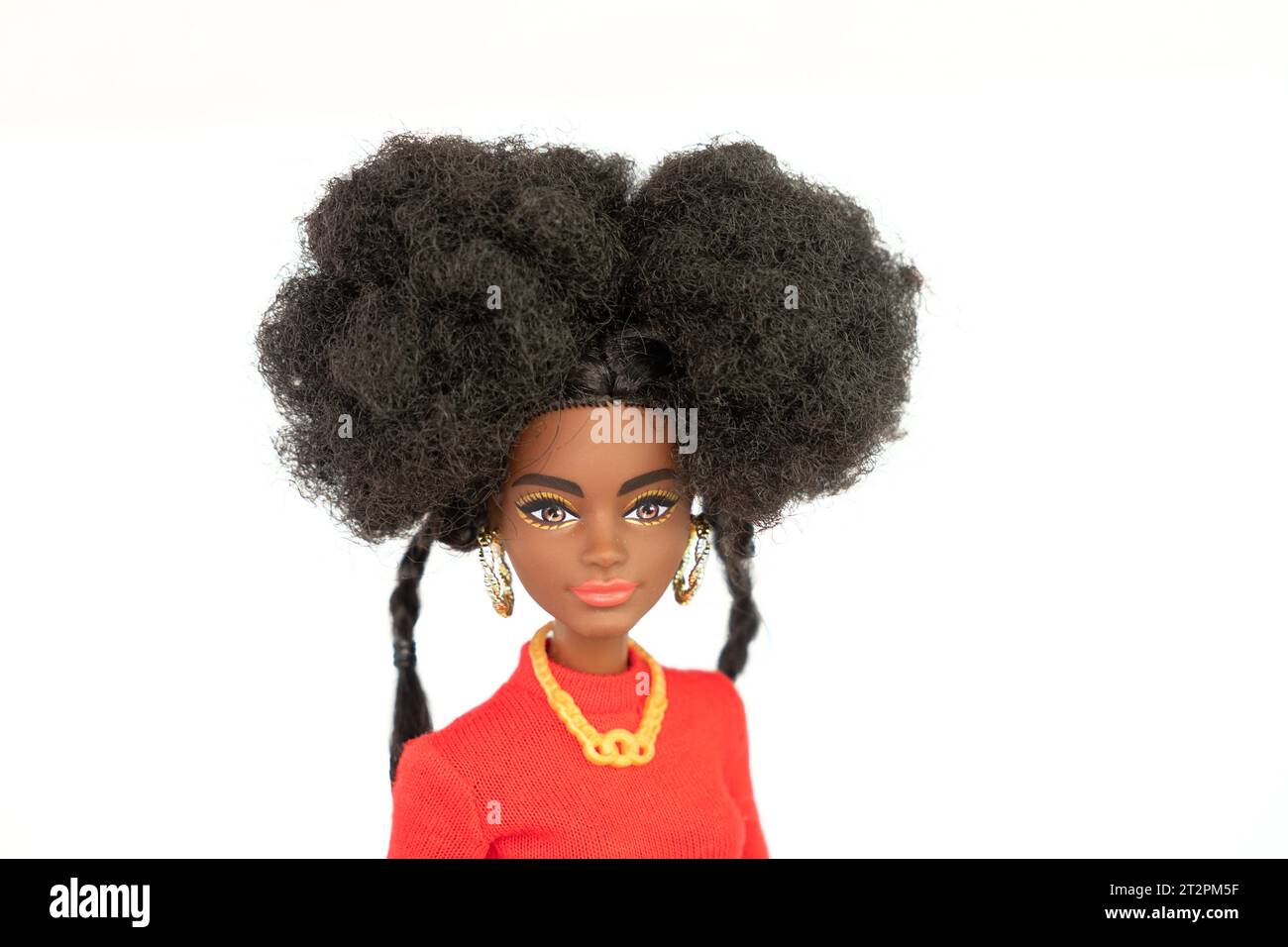 Black barbie doll afro american hi res stock photography and