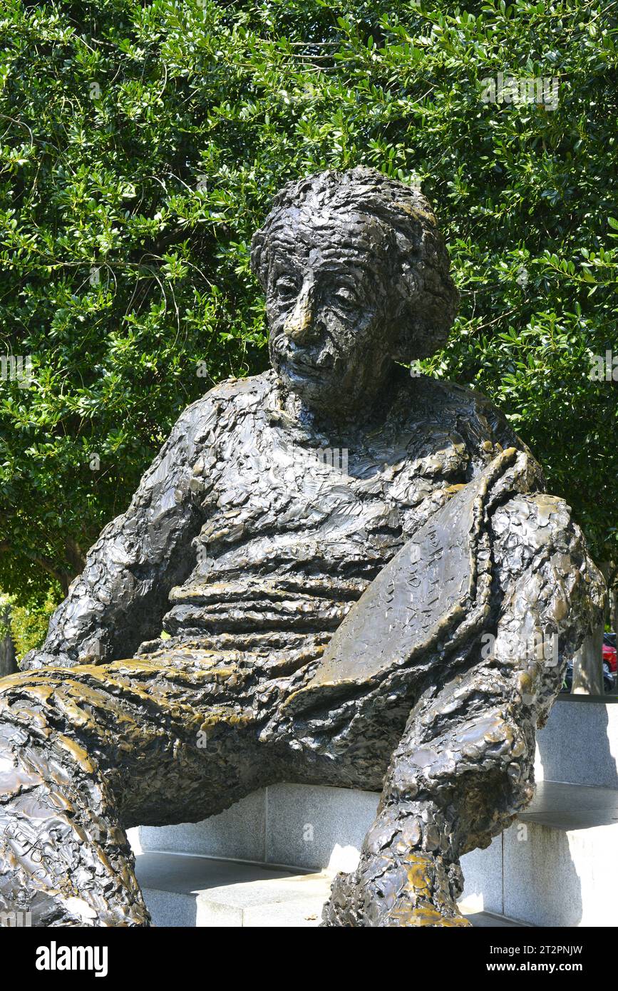 Albert Einstein Monument at the National Academy of Sciences, Washington, DC, United States of America, USA Stock Photo