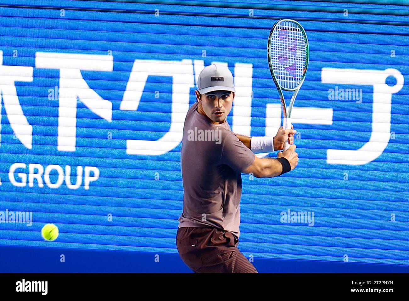 Tokyo, Japan. 21st Oct, 2023. Marcos GIRON (USA) hits a return against