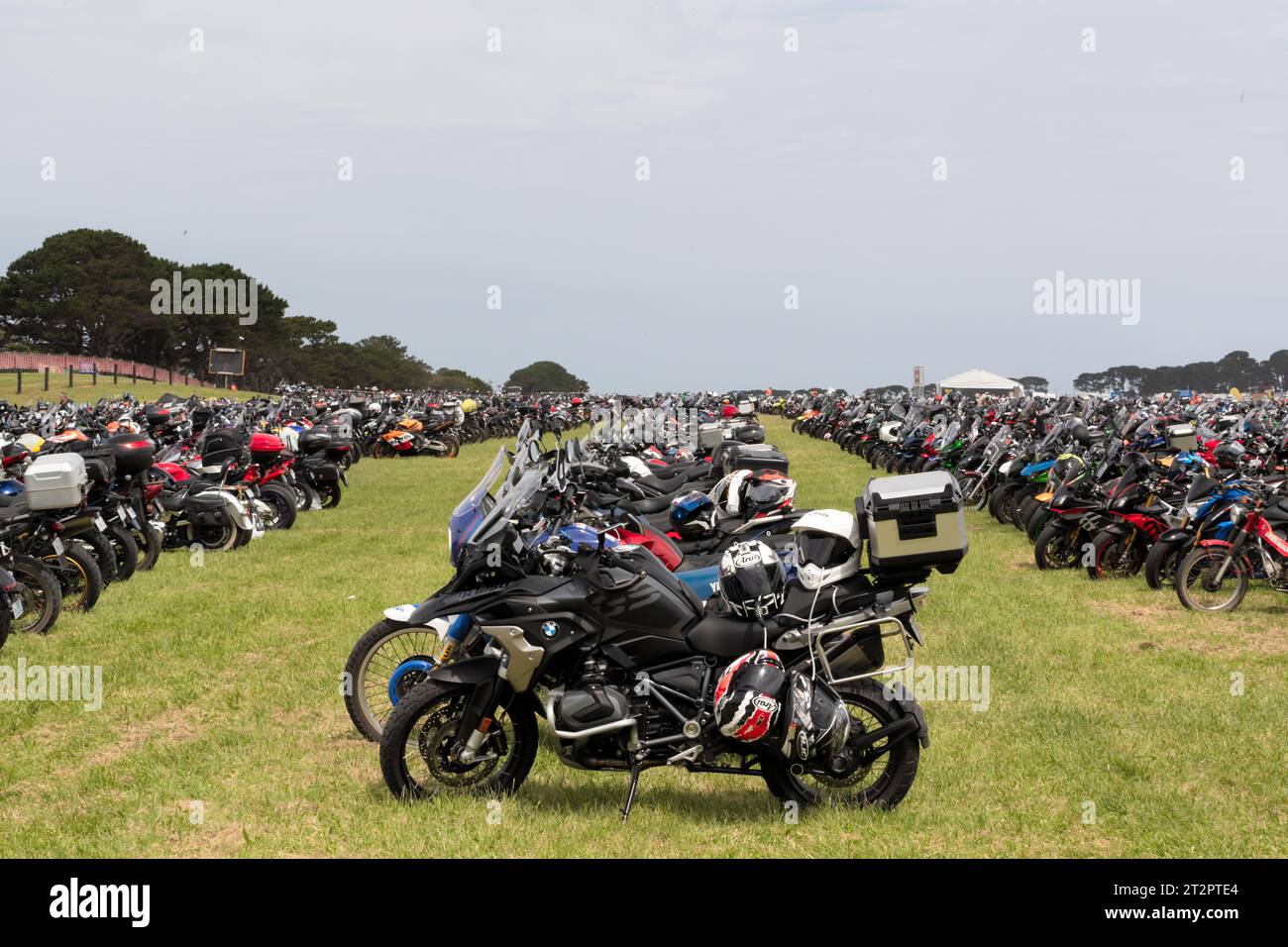 Melbourne, Australia, 21 October, 2023. Thousands of motorcycles are