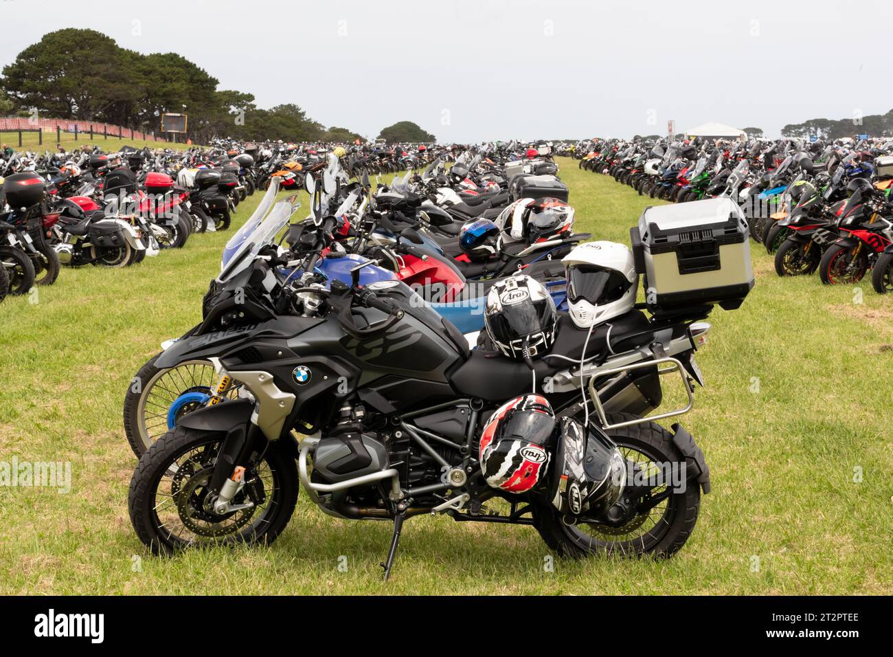 Melbourne, Australia, 21 October, 2023. Thousands of motorcycles are