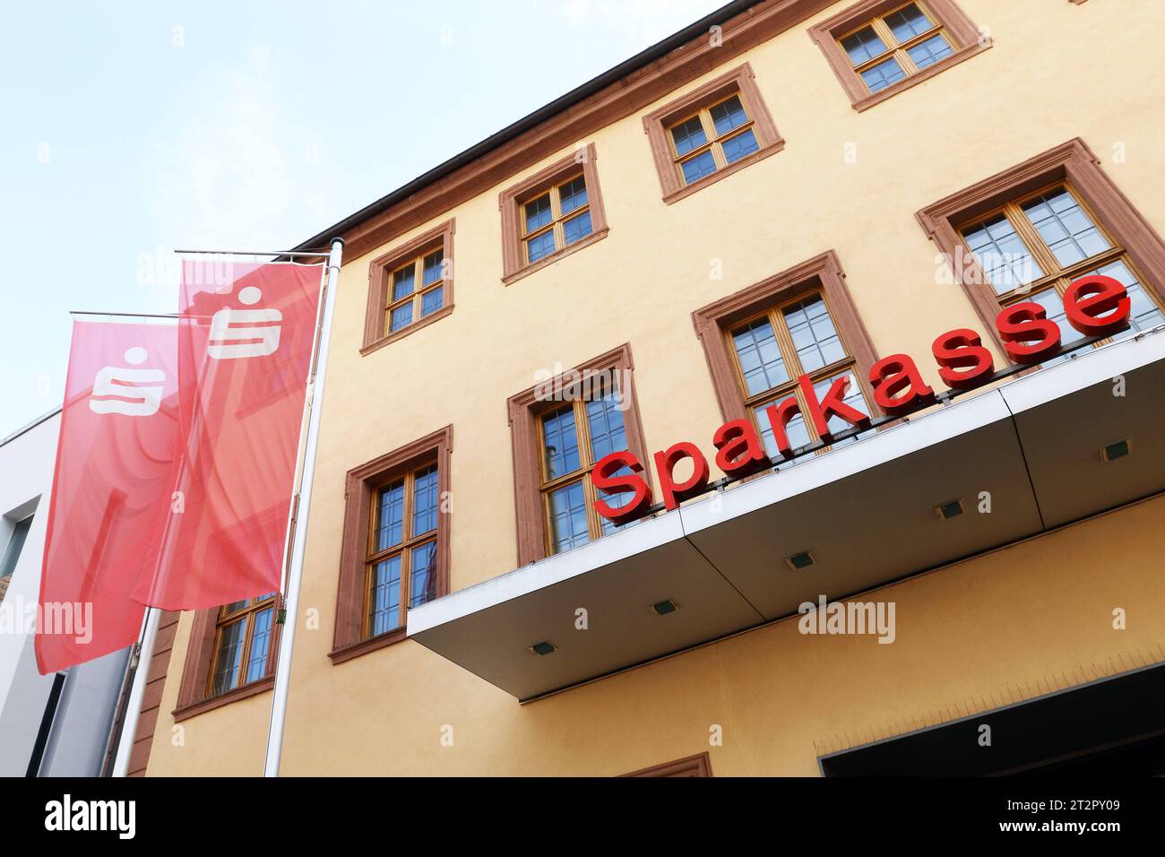 Sparkasse Fulda, Deutschland, DEU, Germany, GER, 07.10.2023 Fulda Fassade mit Schriftzug