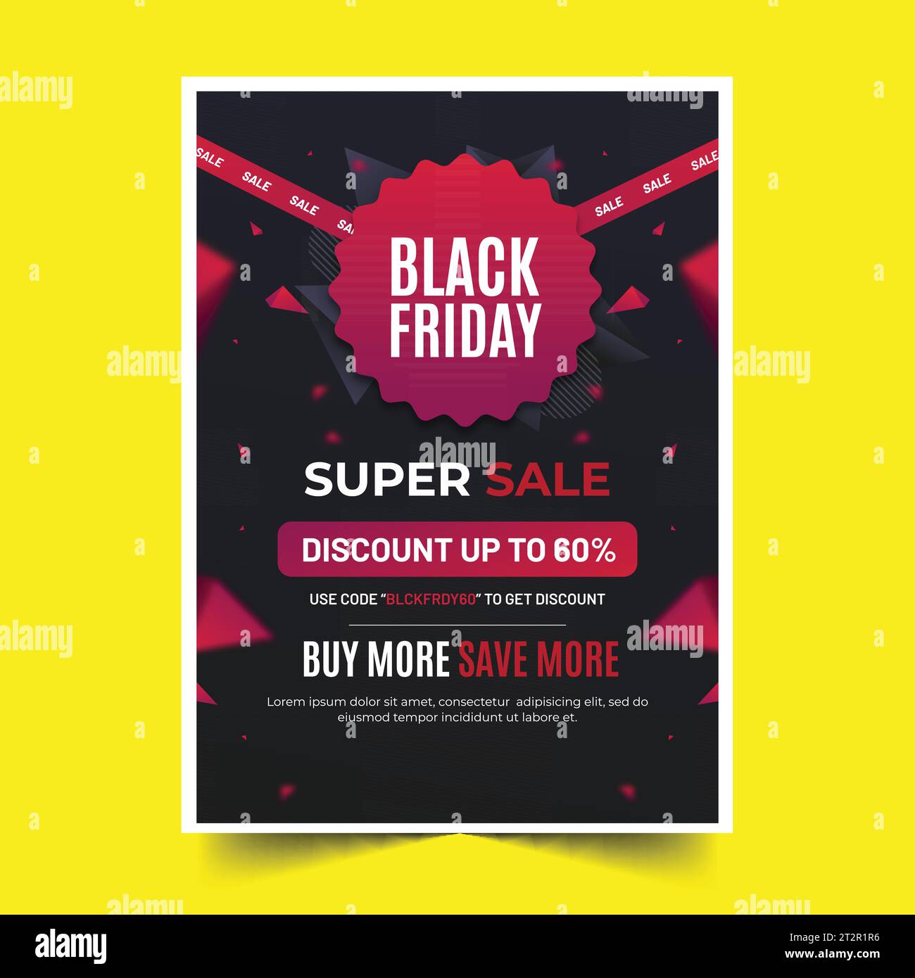 gradient black friday poster set design vector illustration Stock Vector