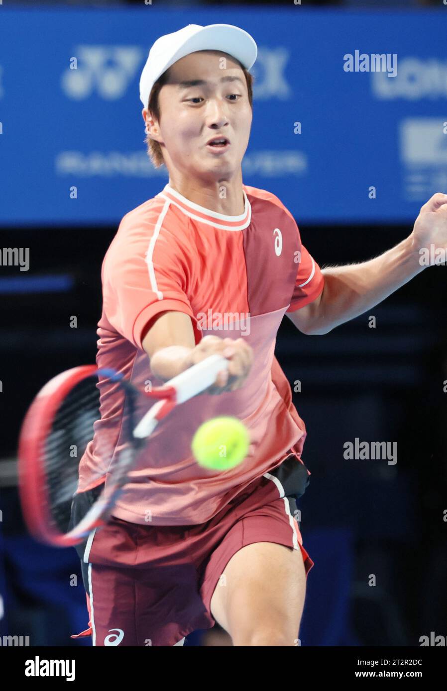 Tokyo, Japan. 21st Oct, 2023. Shintaro Mochizuki of the Japan returns