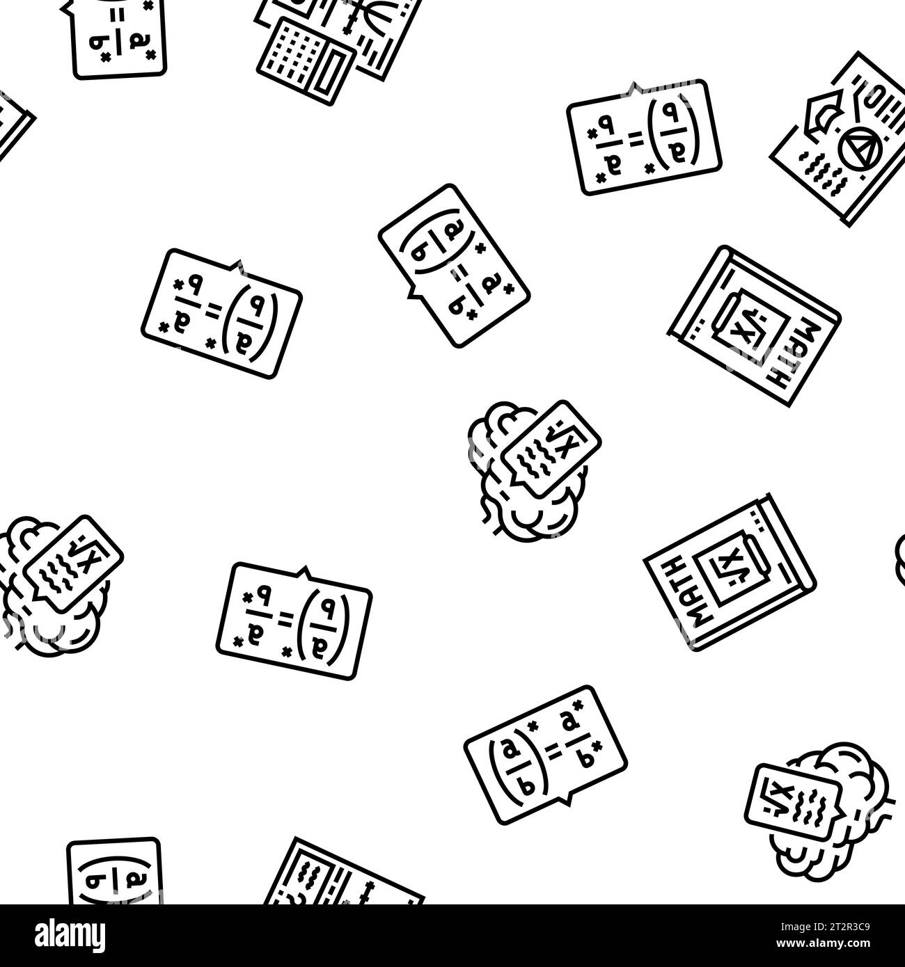 Seamless Repeat Pattern Math math education school science vector seamless pattern Stock Vector ...