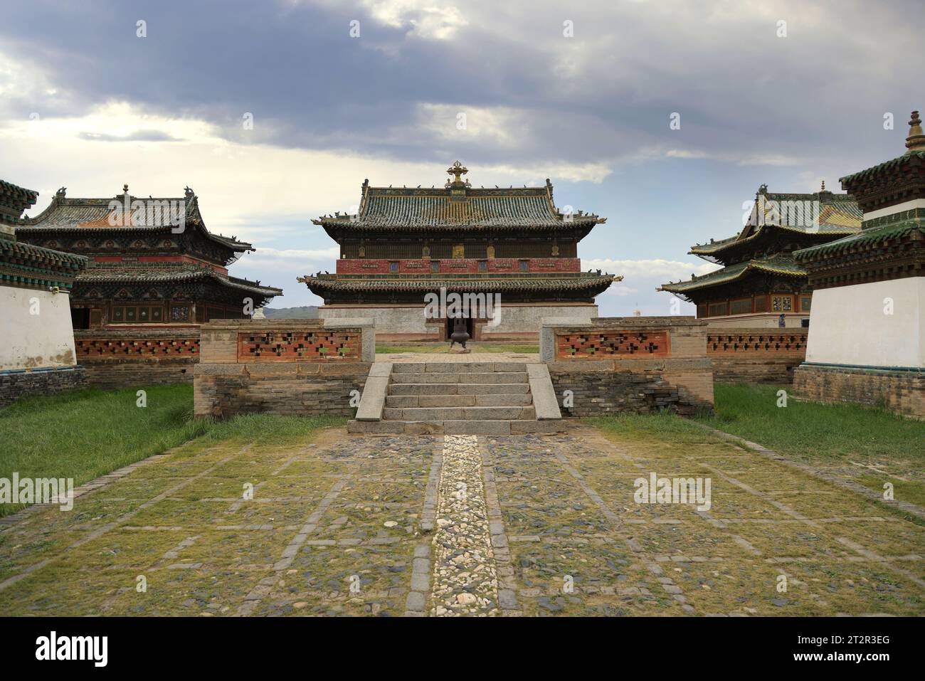 An incredible view of the majestic Erdene Zu Monastery in the city of