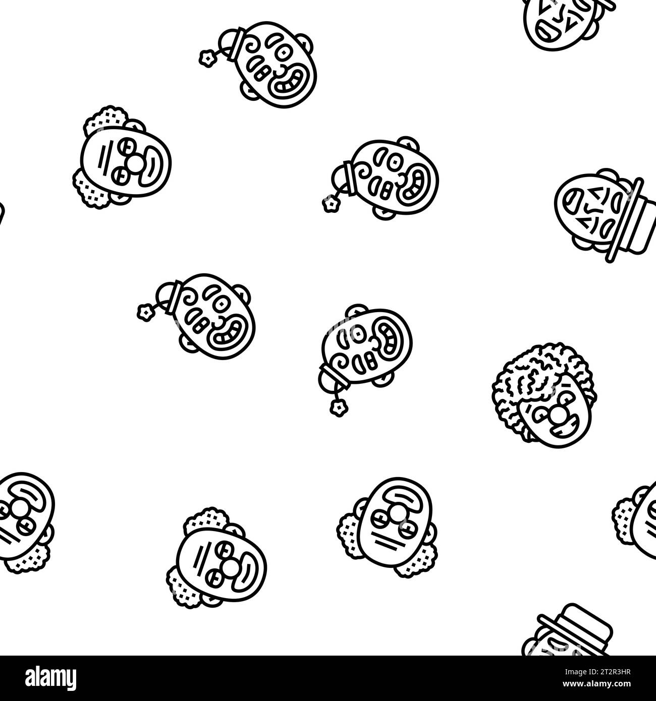 circus carnival vintage show vector seamless pattern Stock Vector Image ...