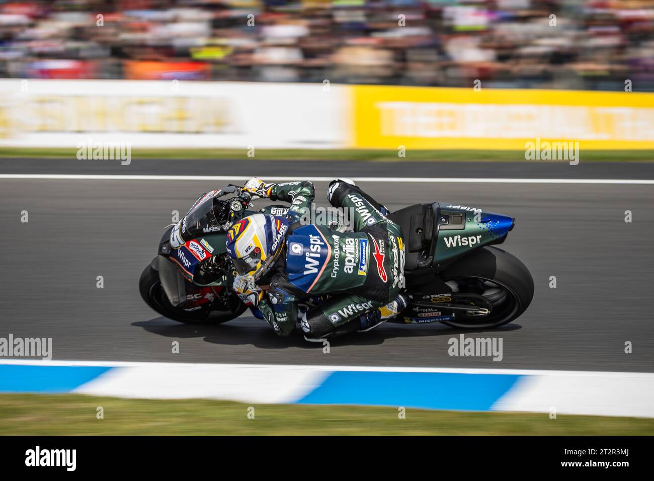 Raul Fernandez of Spain and CryptoDATA RNF MotoGP Team rides during the  Qualifying session of the MotoGP Gran Premio Motul de la Comunitat  Valenciana Stock Photo - Alamy