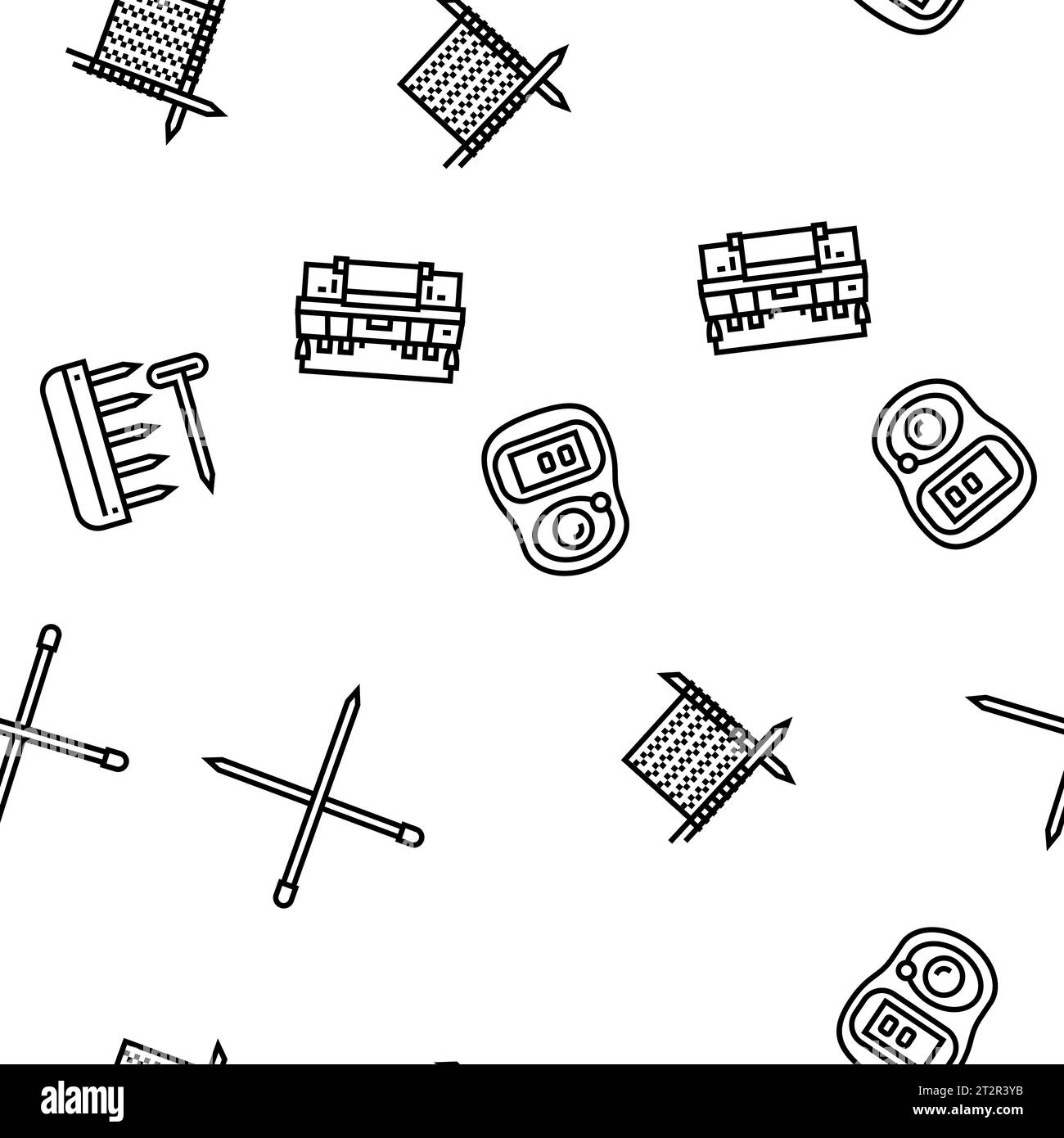 Knit Thread Vector Illustrations thread Black and White Stock Photos & Images - Alamy