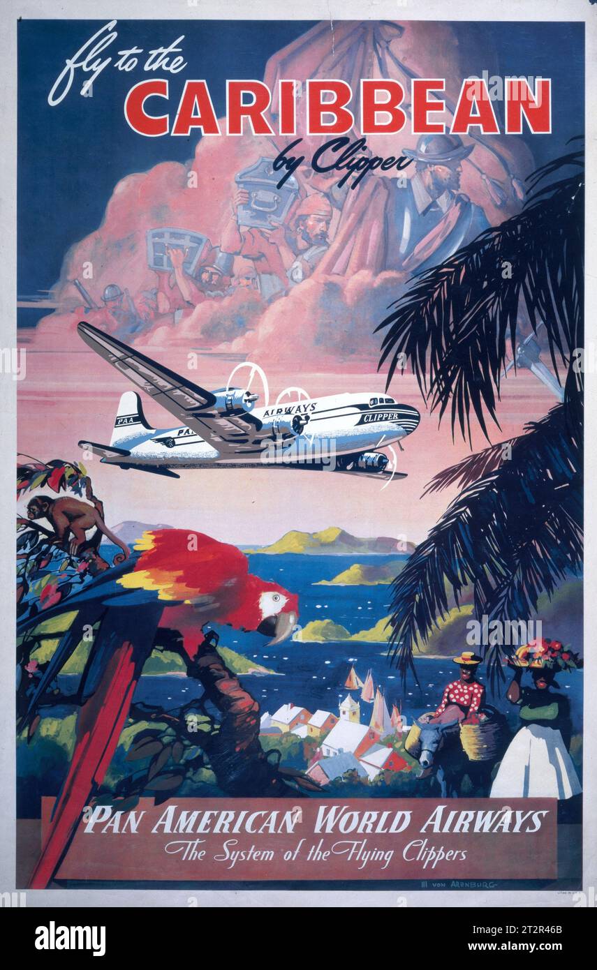 Reproduction vintage travel posters worldwide Stock Photo Alamy