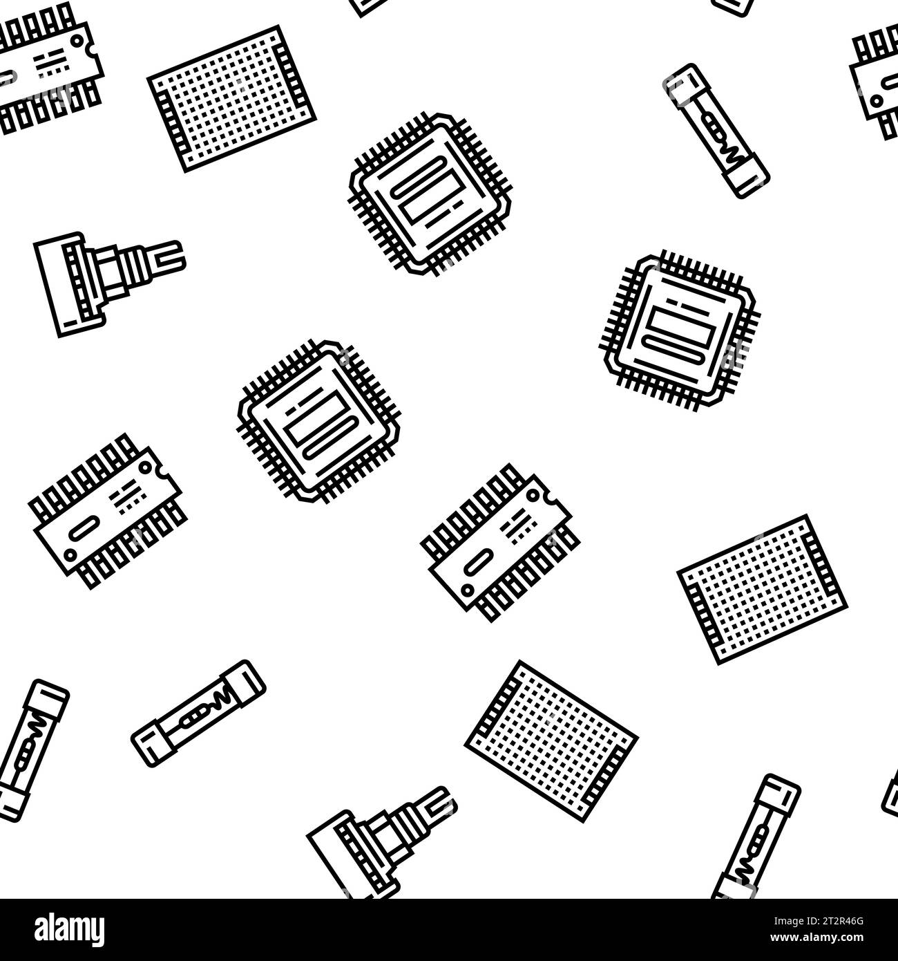 Seamless pattern circuit board black Cut Out Stock Images & Pictures ...