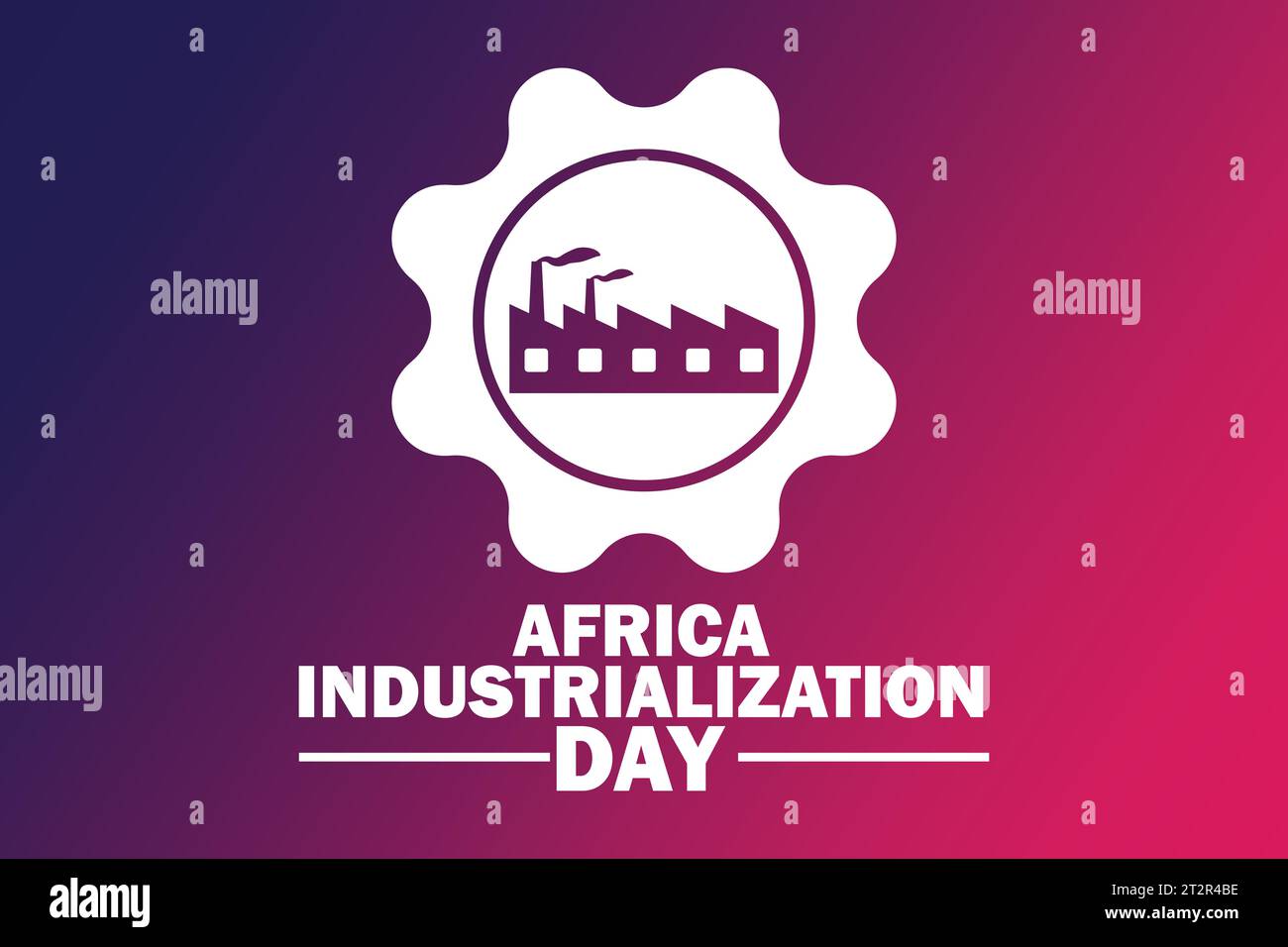 Africa Industrialization Day Vector illustration. Suitable for greeting card, poster and banner Stock Vector