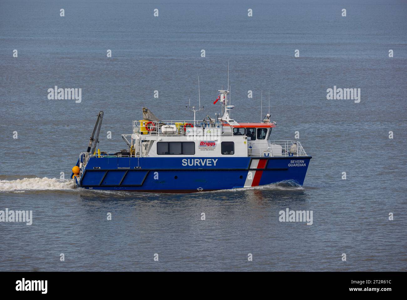 Severn Guardian survey vessel heading to port Stock Photo - Alamy